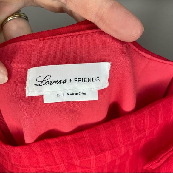 Lovers + Friends Amy Mini Dress in Cherry Red Size XL - Picture 6 of 9